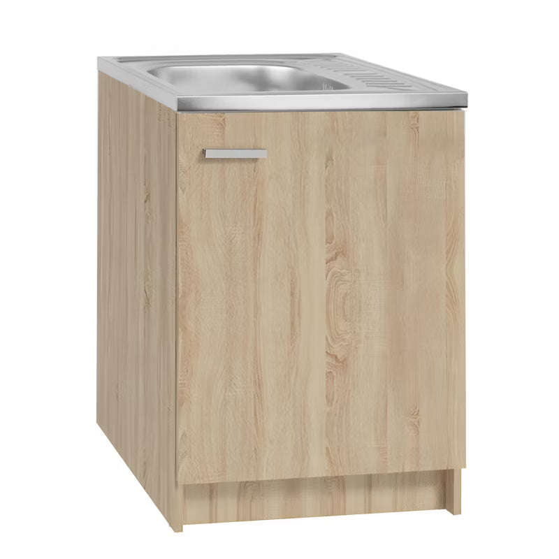 Køkkenskab 60x50 cm Sonoma Eg med Vask og Armatur