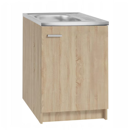 Køkkenskab 60x50 cm Sonoma Eg med Vask og Armatur