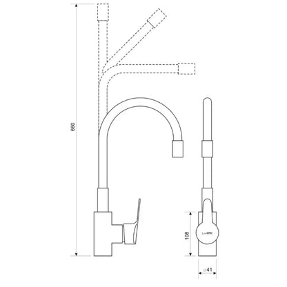 Køkkenskab 80 cm Gylden Eg med Vask og Armatur