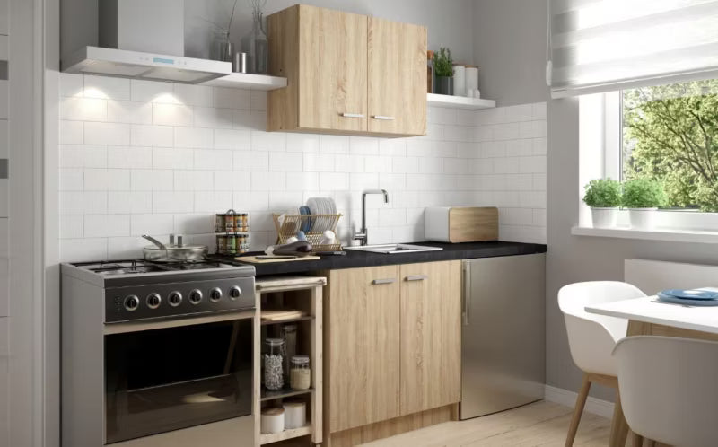 Køkkenskab 80 cm Sonoma Eg med Vask og Armatur