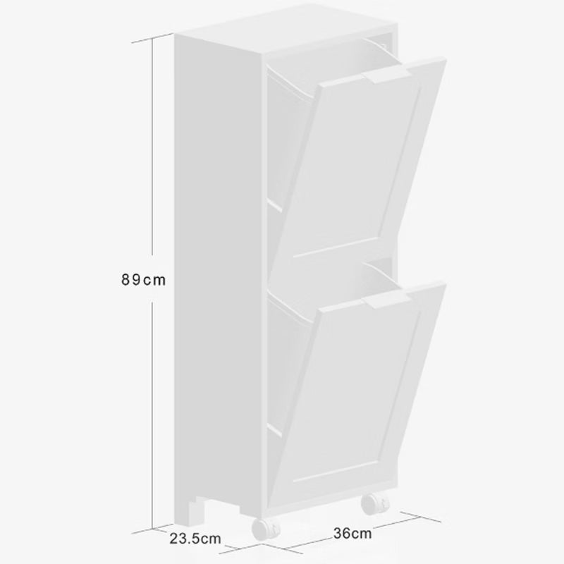 Køkkenskab til Affaldssortering 36x24x94 cm Hvid