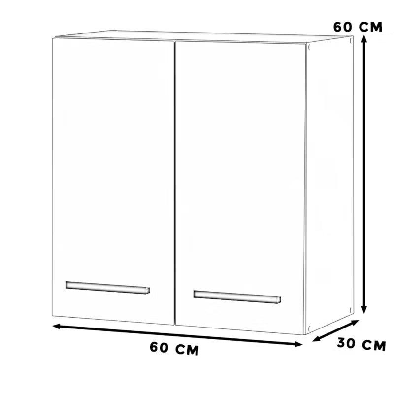 Køkkenskab Blanka 60x30x60 cm Egetræ Wotan
