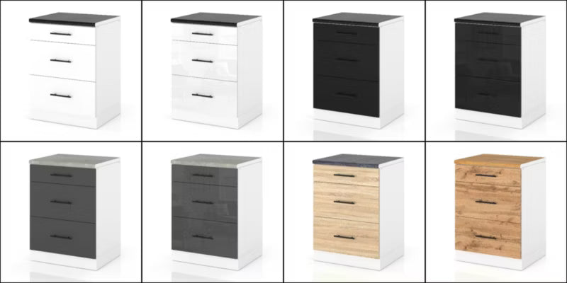 Køkkenskab D60S3 MET sPremium 60x52x85 cm Hvid
