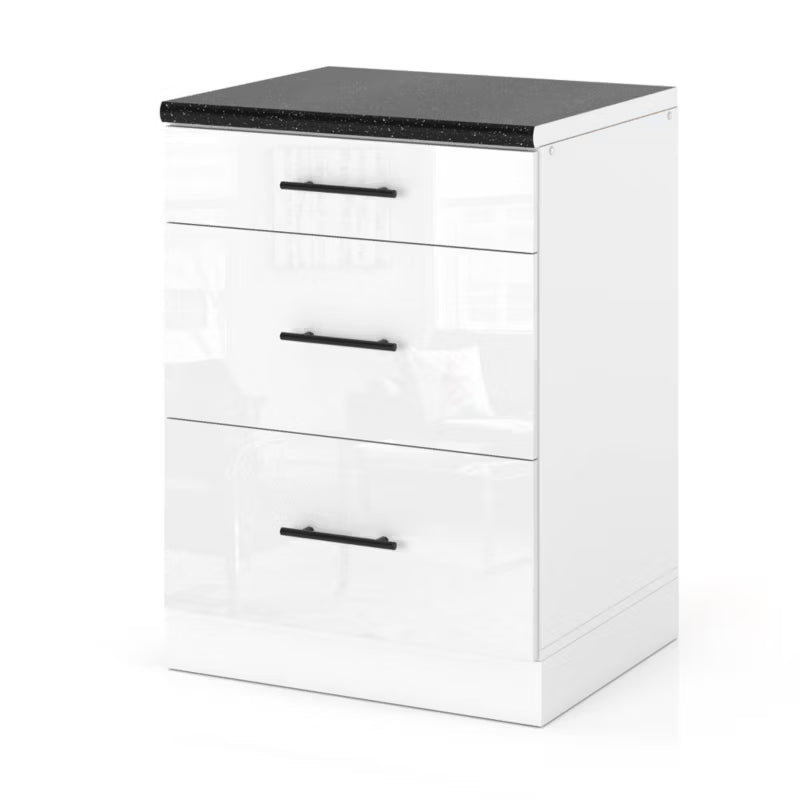 Køkkenskab D60S3 MET sPremium 60x52x85 cm Hvid