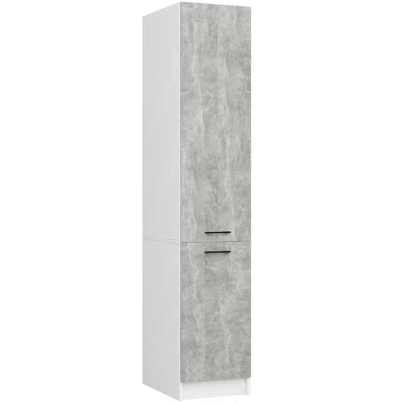 Køkkenskab Højskab 40x57x205 cm Hvid Beton Mat