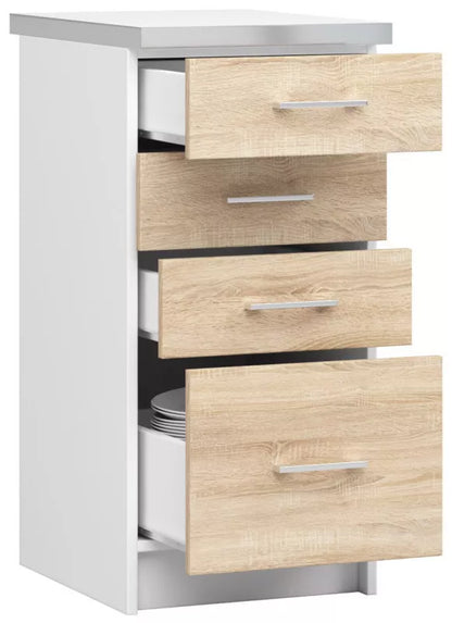 Køkkenskab Lima S40 40 cm Sonoma Eg med Bordplade
