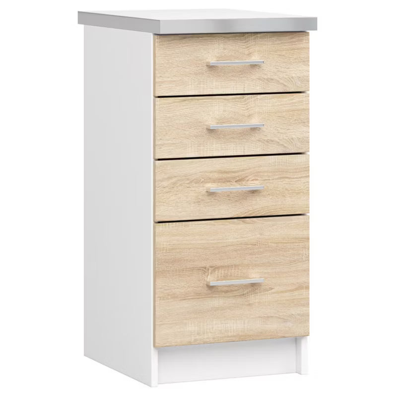 Køkkenskab Lima S40 40 cm Sonoma Eg med Bordplade