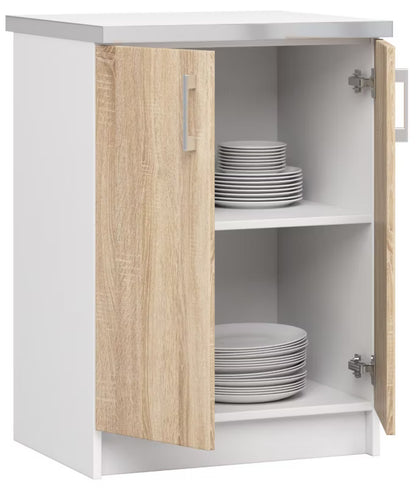 Køkkenskab Lima S60 60 cm Hvid Sonoma Eg