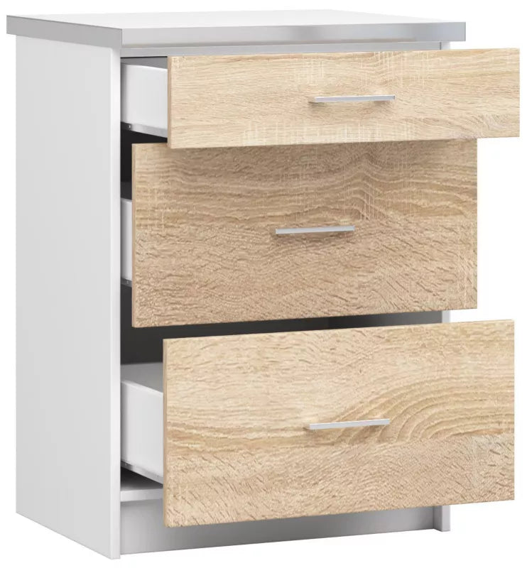 Køkkenskab Lima S60 60x44,5x82 cm Hvid Sonoma Eg med Bordplade