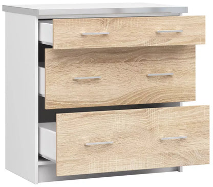 Køkkenskab Lima S80 80 cm Hvid Sonoma Eg