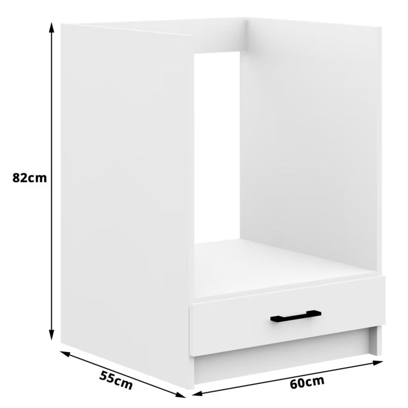 Køkkenskab til Ovn 60x55x82 cm Hvid Mat