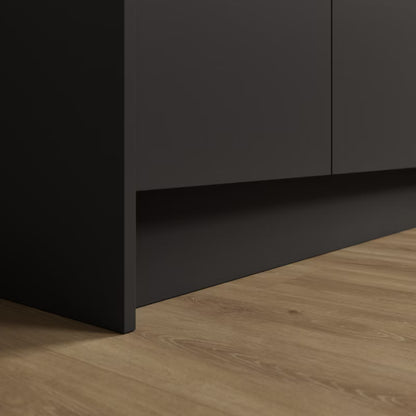 Køkkensokkel Garcinia 15x240 cm Kulsort Mat