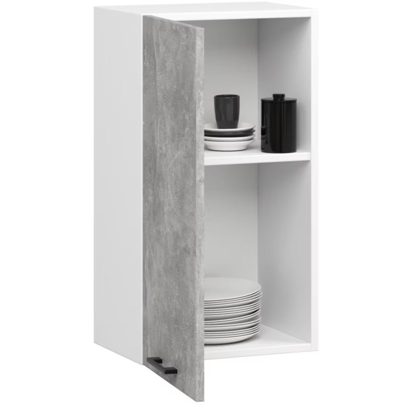 Køkkenskab Oliwia 40x30x72 cm Hvid Beton Mat