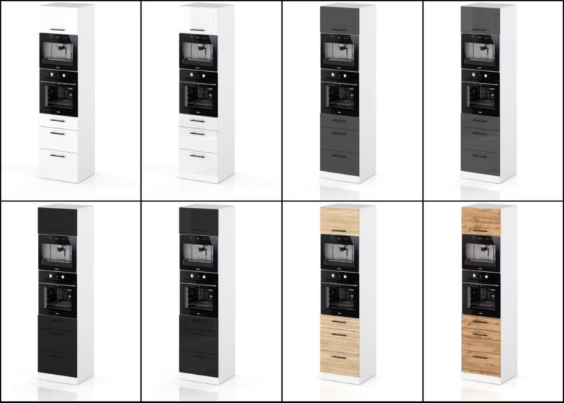 Køkkenskab til Ovn S60MS3 60x58x211 cm Hvid Mat
