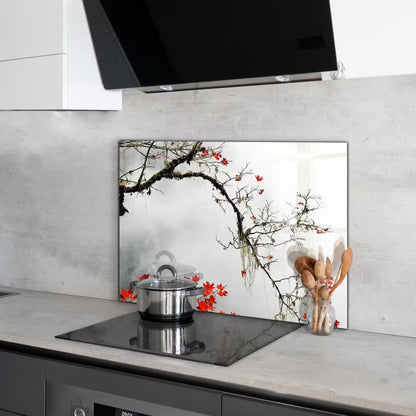 Køkkenstænkpanel Glas 100x70 cm Flerfarvet