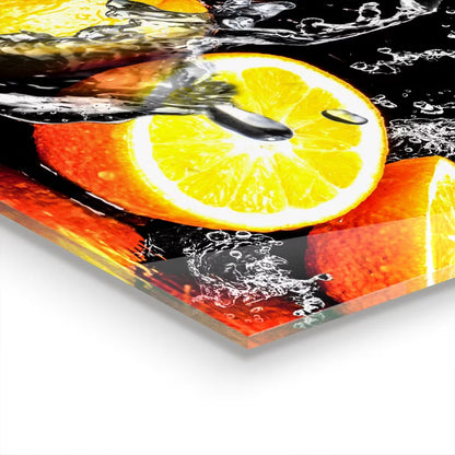 Køkkenstænkpanel Glas 100x70 cm Orange