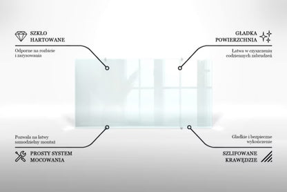 Køkkenstænkplade 140x70 cm Hærdet Glas Transparent