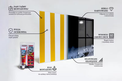 Køkkenstænkplade Duggdråbe 60x80 cm Glas