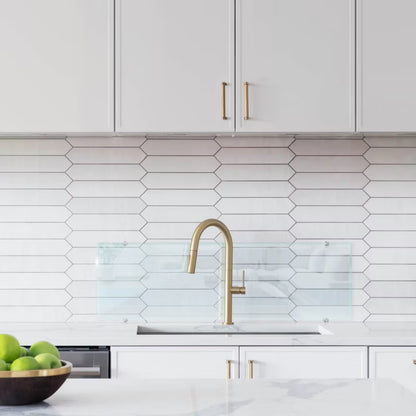 Køkkenstænkplade Glas 100x30 cm Transparent