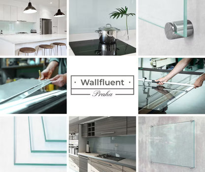 Køkkenstænkplade Glas 120x60 cm Transparent
