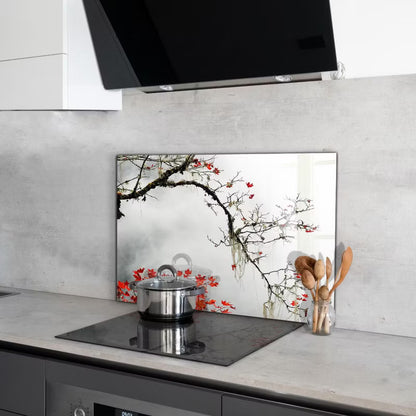 Køkkenstænkplade Glas 80x60 cm Landskab