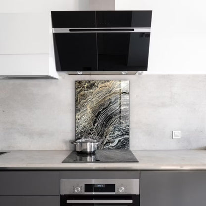 Køkkenstænkplade Glas Marmor Granit 60x80 cm