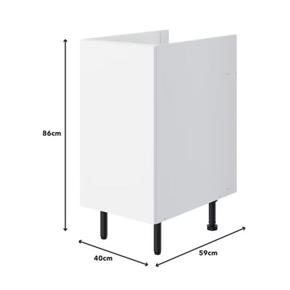 Køkkenunderskab 40 cm Hvid