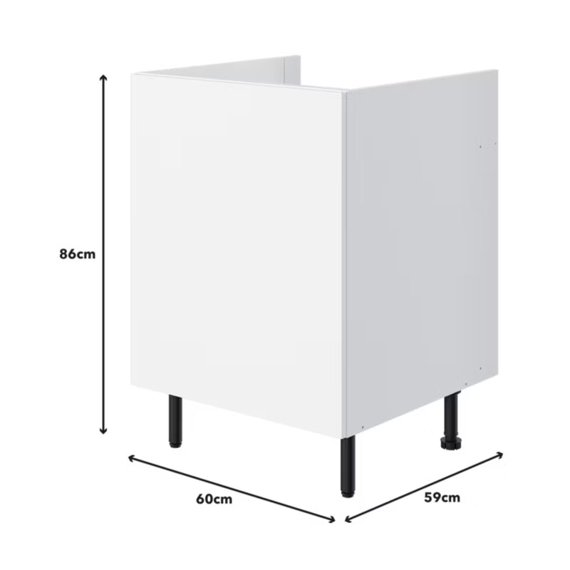 Køkkenunderskab 60 cm Hvid