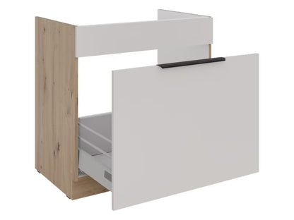 Køkkenunderskab 80 cm Egetræ og Kashmir