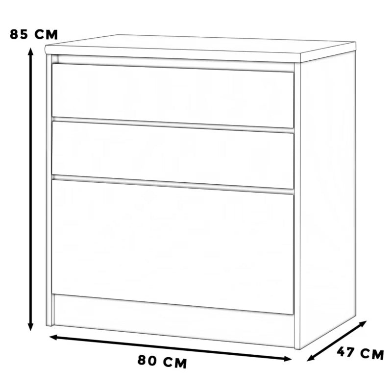 Køkkenunderskab Bella 80 cm Grå Mat