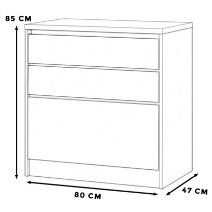 Køkkenunderskab Bella 80 cm Grå Mat