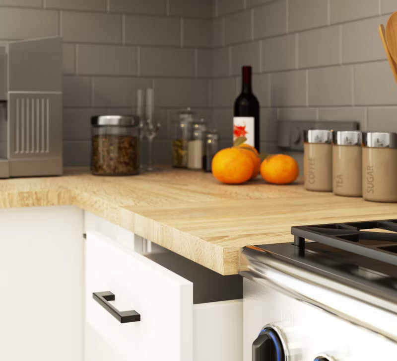 Køkkenunderskab Oliwia 40x46 cm Hvid Mat med Bordplade