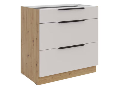 Køkkenunderskab Solea 80 cm Egetræ Kashmir med Skuffer