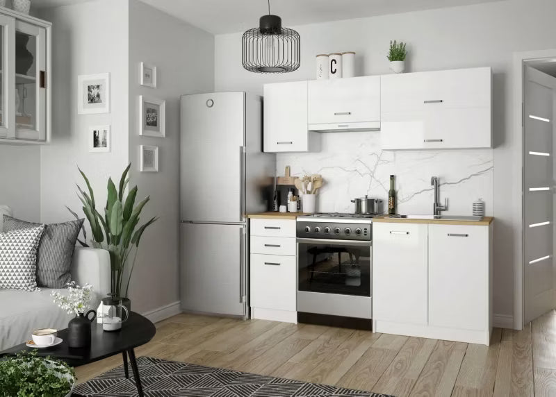 Køkkenunderskab til Vask 80x46 cm Hvid Højglans