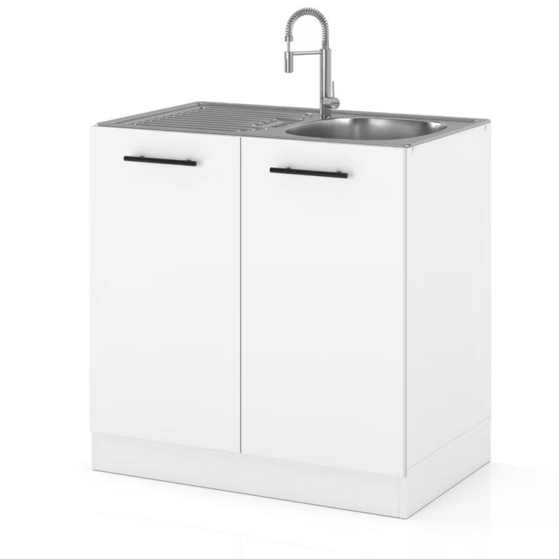 Køkkenunderskab til Vask DZ80 sPremium 80 cm Hvid Mat
