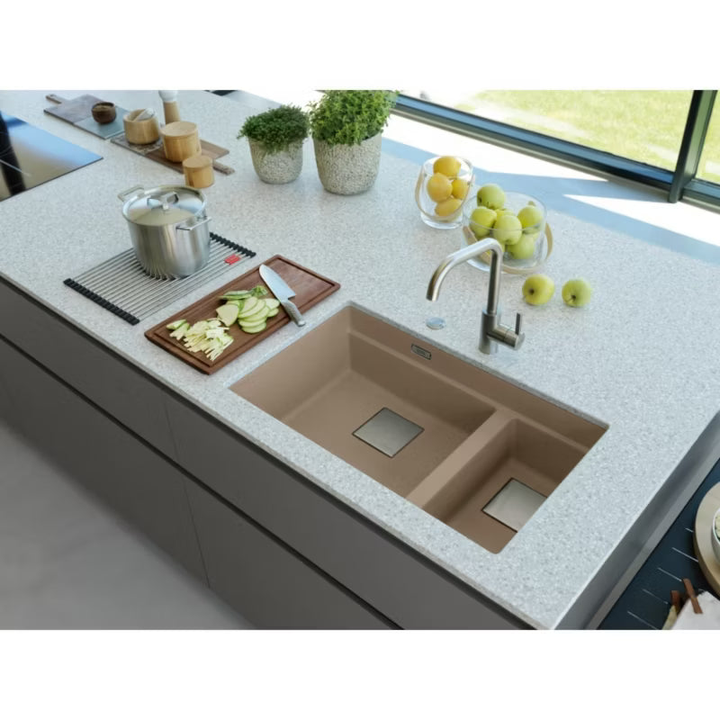 Køkkenvask 1,5-Kammer KNG PRO 160-46-21 Cappuccino