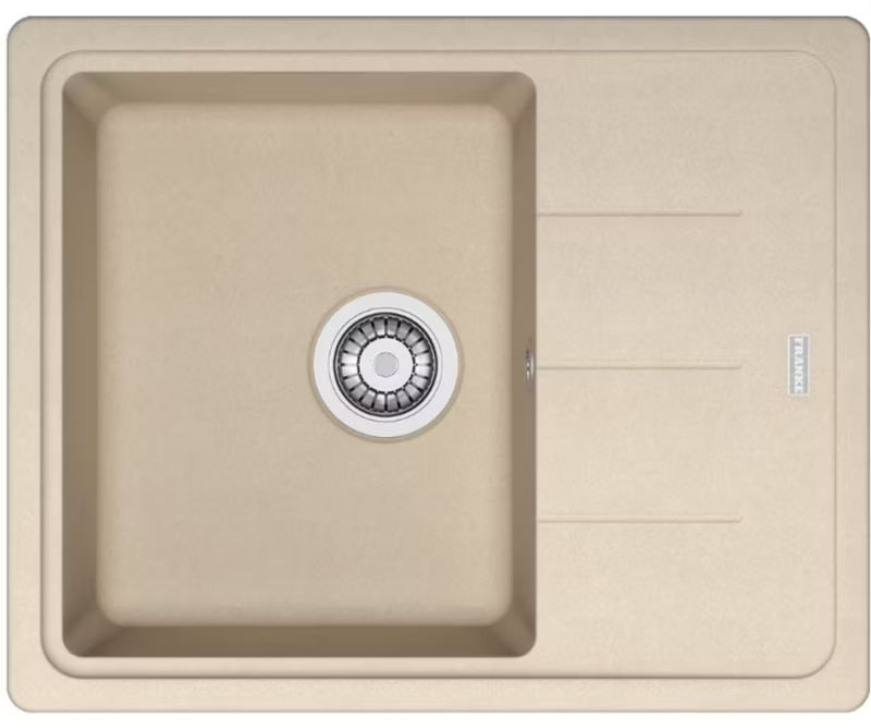 Køkkenvask Basis 1-Kammer 62x50 cm Beige