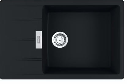 Køkkenvask Centro CNG 611-78 XL 78x50 cm Sort Mat med Armatur