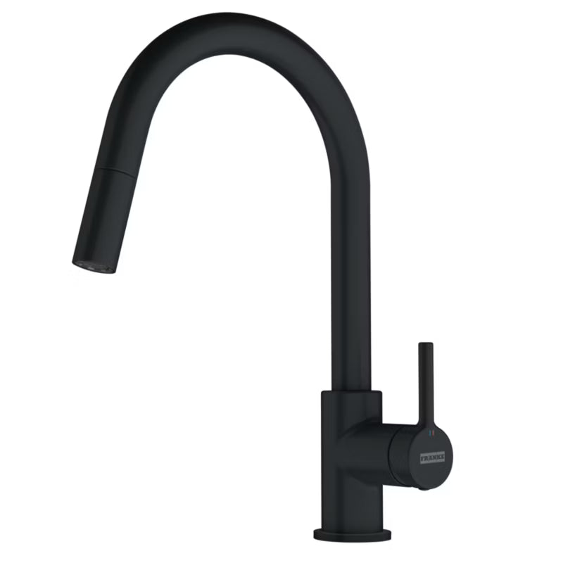 Køkkenvask Centro CNG 611-78 XL 78x50 cm Sort Mat med Armatur