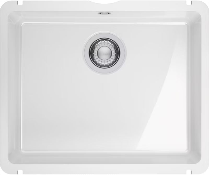 Køkkenvask KubusX 54,5x45,4 cm Keramisk Hvid