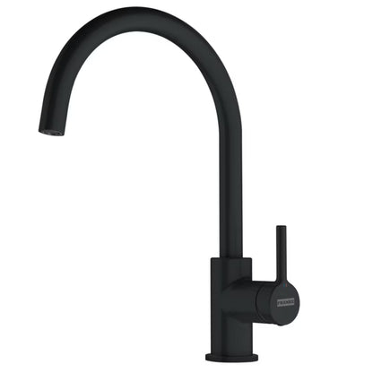Køkkenvask Orion 62x50 cm Sort med Armatur Lina XL