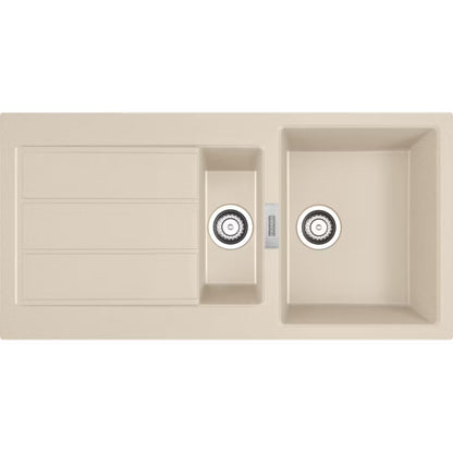 Køkkenvask Sirius 2.0 100x50 cm Beige med Afløbsbakke