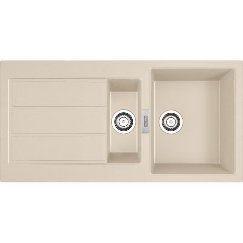 Køkkenvask Sirius 2.0 100x50 cm Beige med Afløbsbakke