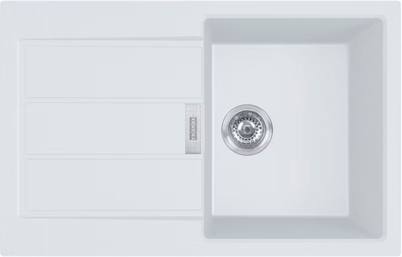 Køkkenvask Sirius S2D 611-78 78x50 cm 1-Kammer med Afløbsplade