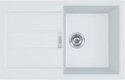 Køkkenvask Sirius S2D 611-78 78x50 cm 1-Kammer med Afløbsplade