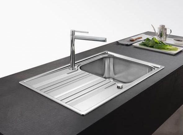 Køkkenvask SRL 611-86 XL 86x50 cm Stål