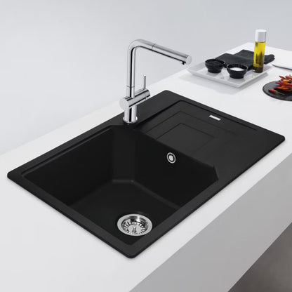 Køkkenvask Urban UBG 611-62 GSC 62x50 cm Onyx med Afløbsbakke