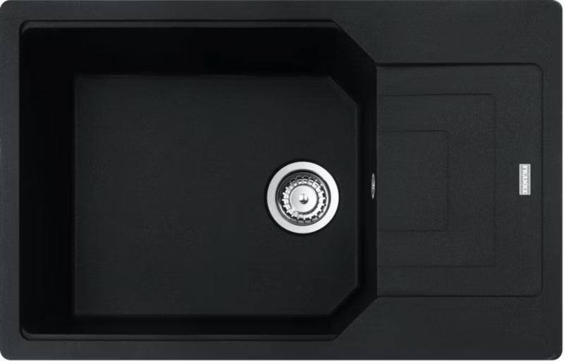 Køkkenvask Urban UBG 611 78 XL GSC 78x50 cm Onyx med Afløbsbakke