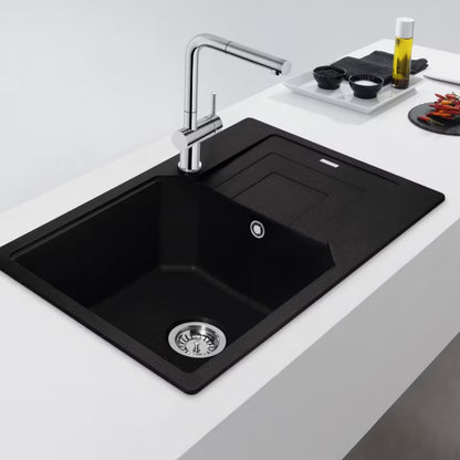 Køkkenvask Urban UBG 611 78 XL GSC 78x50 cm Onyx med Afløbsbakke