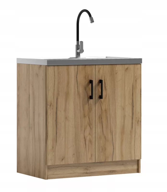 Køkkenvaskeskab KD 80 80 cm Eg Natur